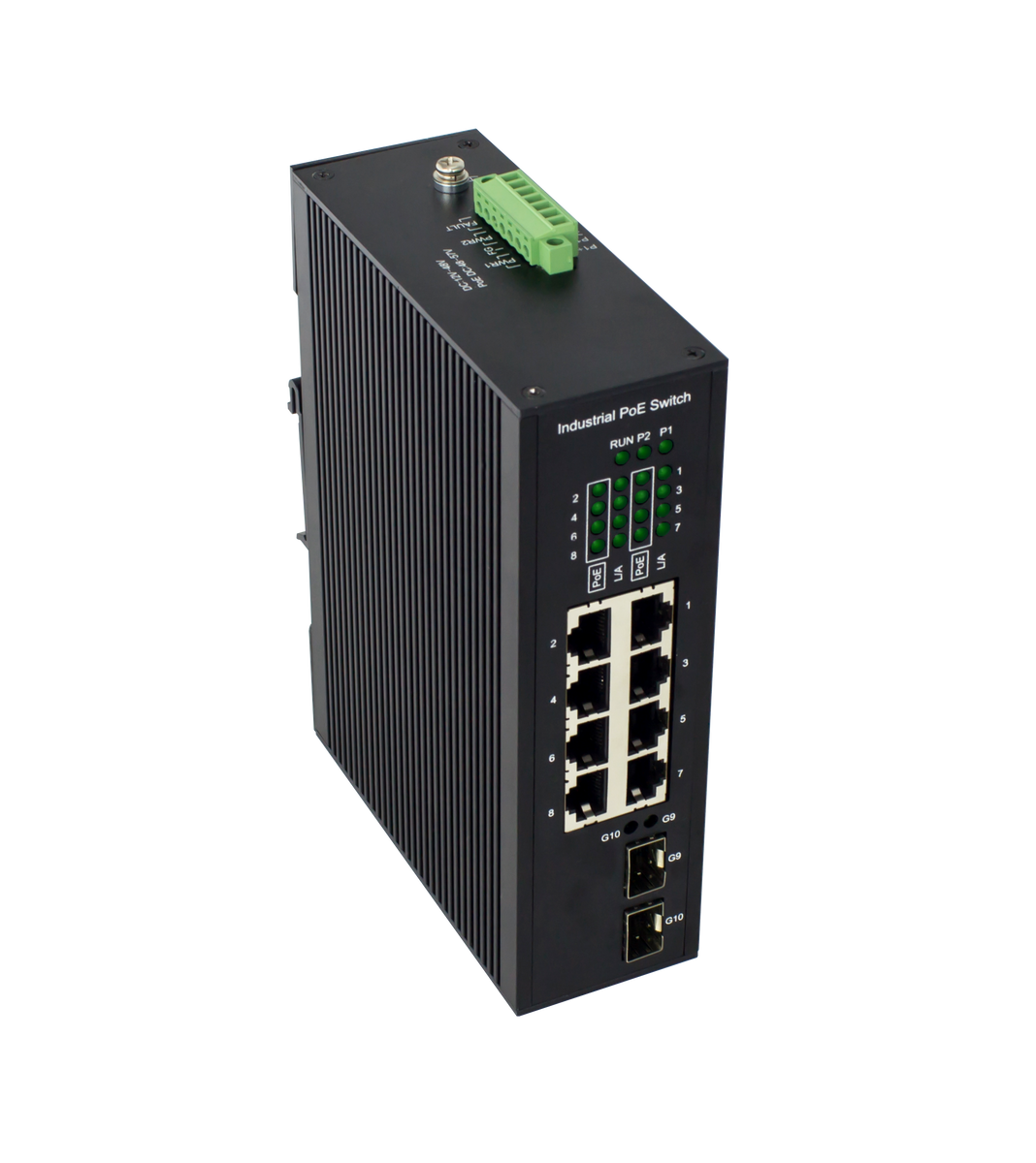L2 Management Industral PoE Switch, 8+2 Gigabit Port, Slim Design – UltraPoE