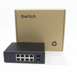 Hardened Unmanaged 8+2 POE Switch