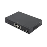 Manged PoE Switch, 8GE PoE + 2GF UP