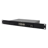 Manged PoE Switch, 8GE PoE + 2GF UP