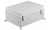 Outdoor Junction Box with Mounting Plate, ABS Plastic DIY Electrical Project Case IP67 Waterproof Dustproof Enclosure Grey