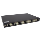 48-Port Gigabit Ethernet PoE+ Layer 2+ Managed Switch with Four 10G SFP+ Uplinks