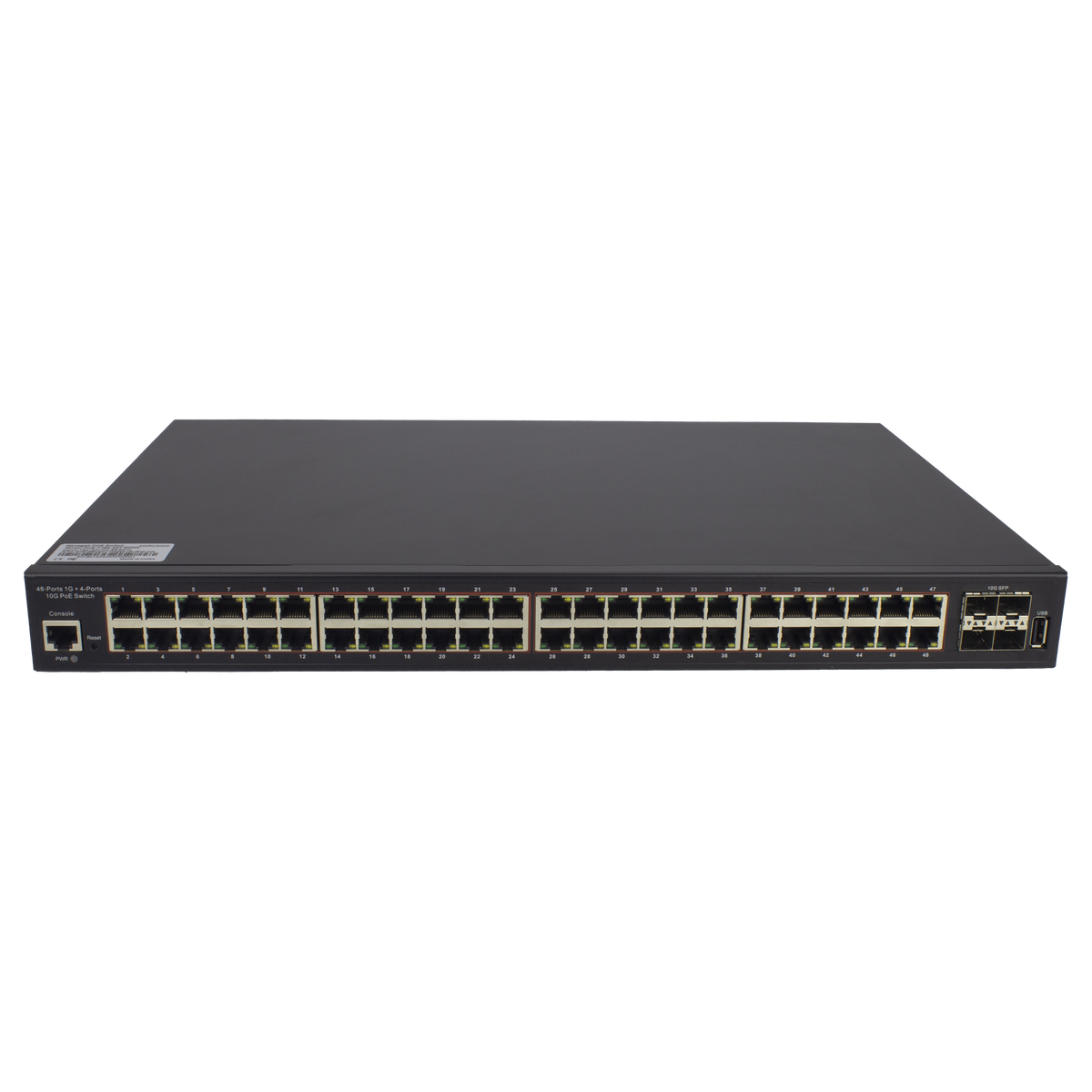 S5810-48TS-P, 48-Port Gigabit Ethernet L3 PoE+ Switch, 48 x PoE+ Ports  @740W, with 4 x 10Gb SFP+ Uplinks, Support Stacking, Broadcom Chip -   Europe