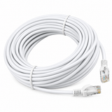 UltraPoE CAT6 UTP Ethernet Patch Cable, White RJ45 Network Cord - 6FT to 100FT