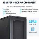 42U 19-Inch Floor-Standing Server Rack Cabinet, 1000mm Deep