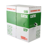 1000 Feet Bulk Cat5e 4 Pair/  AWG 24 /CCA /UTP Cable