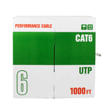 1000Ft Cat6 UTP Solid 4-Pairs Network Ethernet LAN Cable, AWG23