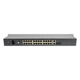 UltraPoE POE-7026-RP Rear-Port AV PoE Switch for Equipment Cabinets