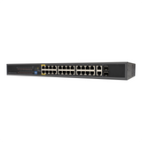 24-Port Ethernet Unmanaged PoE Switch with 2 Gigabit SFP Ports 400W (PoE-7026-AI)