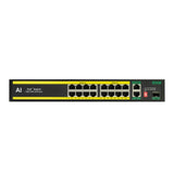 16 Port Gigabit AI PoE SWITCH with 2 Gigabit Uplink and 1 SFP