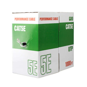 1000 Feet Bulk Cat5e 4 Pair/  AWG 24 /CCA /UTP Cable