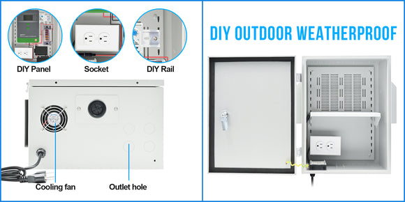 15in Outdoor NEMA Enclosure (CT-DB15-NWF, 15in*12in*8in)