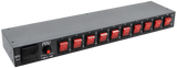 UltraPoE CT-PDU10-SSP 10-Outlet Individually Switched Surge-Protected Rack PDU