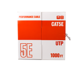 1000 Feet Bulk Cat5e 4 Pair AWG 24/ UTP Cable / Pure Copper/ White (CT-CAT5U-UTP)