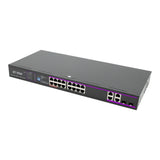 BT90W 16Port AI PoE Switch | IEEE 802.3bt 90W Gigabit for 8K IP PTZ