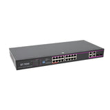 BT90W 16Port AI PoE Switch | IEEE 802.3bt 90W Gigabit for 8K IP PTZ
