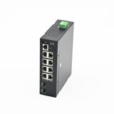 8GE+2GF Managed Industrial Gigabit PoE Switch (PoE-7210-8I)