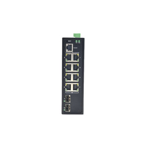 8GE+2GF Managed Industrial Gigabit PoE Switch (PoE-7210-8I)