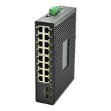 16GE PoE + 2GF UP Managed Industrial PoE Switch (PoE-7218F-16I)