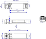 UltraPoE CTPD-SFP-10-SR 10G SFP+ 850nm LC 300m DDM Transceiver