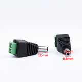 UltraPoe 5.5 x 2.5mm male DC power plug adapter dimensions