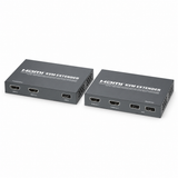 UltraPoE CT-KVM-150E HDMI KVM extender transmitter and receiver on pure white background
