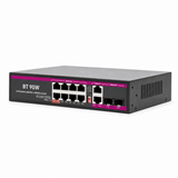 Ultrapoe PoE-2610-8BT 8-port Gigabit 90W PoE++ switch, professional angle view