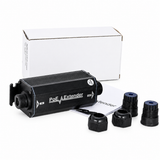 UltraPoE POE-EX2001-W outdoor PoE extender package and cable glands on pure white background