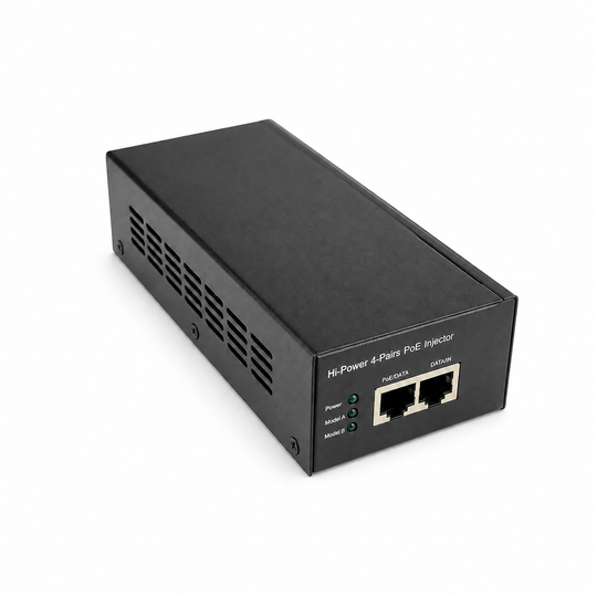 UltraPoE POE-M931-90W IEEE 802.3bt Gigabit PoE++ injector on pure white background