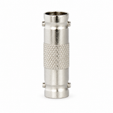 UltraPoE BNC female-to-female straight coupler upright product view