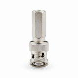 UltraPoE RG59 BNC male twist connector upright view