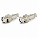 UltraPoE CT-BNCCRIMP-2PC two RG59 BNC male crimp connectors on pure white background