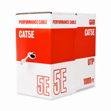 UltraPoE CT-CAT5U-UTP 1000 ft white Cat5e 24 AWG pure copper cable pull box