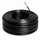 Black 1000 ft single-sheath outdoor Cat6 UTP bulk cable coil, model CT-CAT6U-UV