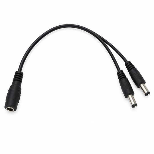 UltraPoE CT-DC1S2 one-female-to-two-male DC power splitter cable for CCTV cameras