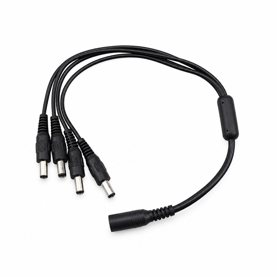 UltraPoE CT-DC1S4 one-female-to-four-male DC power splitter cable for CCTV cameras