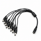 UltraPoE CT-DC1S8 one-female-to-eight-male DC power splitter cable for CCTV cameras