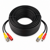 CT-DIY100B black CCTV cable with paired BNC and DC power ends