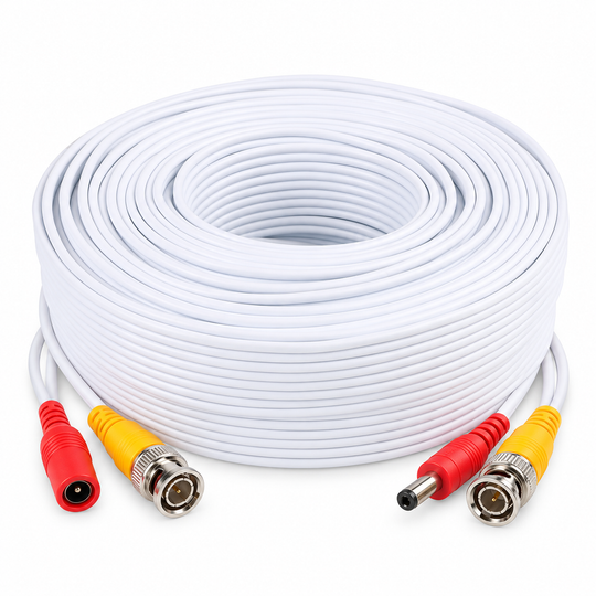 UltraPoE CT-DIY60-W 60 ft white BNC video and DC power Siamese CCTV cable
