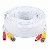 UltraPoE 60-foot premade white CCTV Siamese cable alternate angle