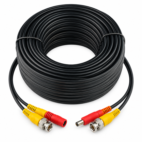 UltraPoE CT-DIY60B 60 ft black BNC video and DC power Siamese CCTV cable