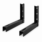UltraPoE CT-DL-HR black U-channel support arms with mounting slots and fastener details
