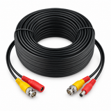 UltraPoE 100-foot black coaxial CCTV video power cable alternate angle