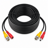 CT-HDIY100-B black CCTV cable with paired BNC and DC power ends