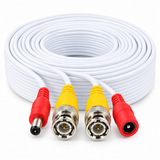 CT-HDIY100-W yellow BNC video and red DC power connector detail