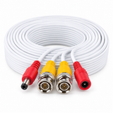 CT-HDIY60-W yellow BNC video and red DC power connector detail