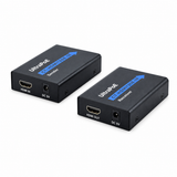 UltraPoE CT-HDMI120E-IR HDMI input output and 5V DC power connection view