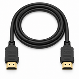 CT-HDMI75 black HDMI male-to-male cable top-down layout