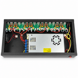 UltraPoE 16-channel video and power hub internal power supply and channel boards