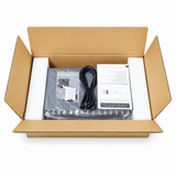 CT-HDVB16-VP12 packaged receiver hub with power cord hardware and user manual